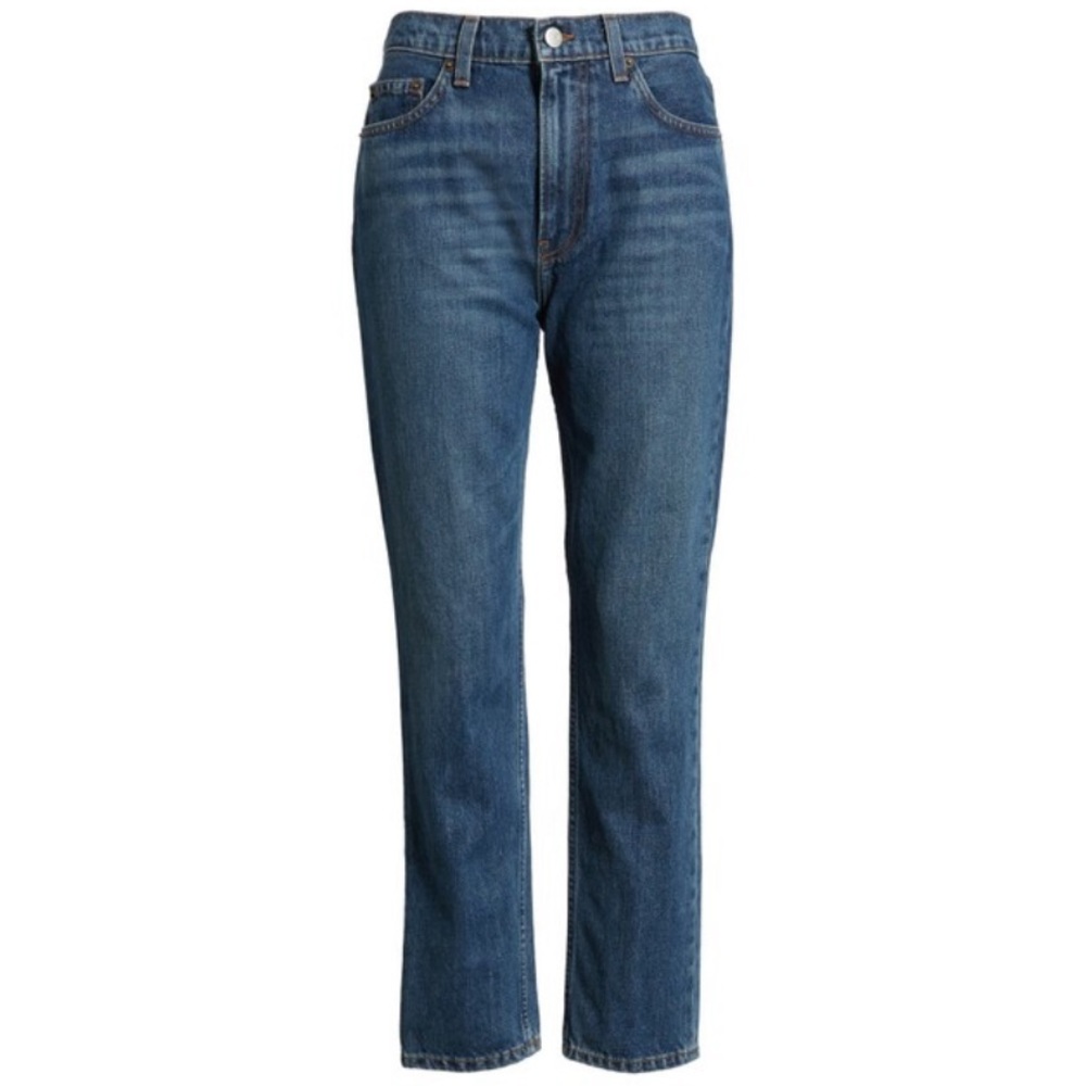 Reformation Denim Julia Crop High Rise Cigarette Tapered Skinny Leg Ankle Jean